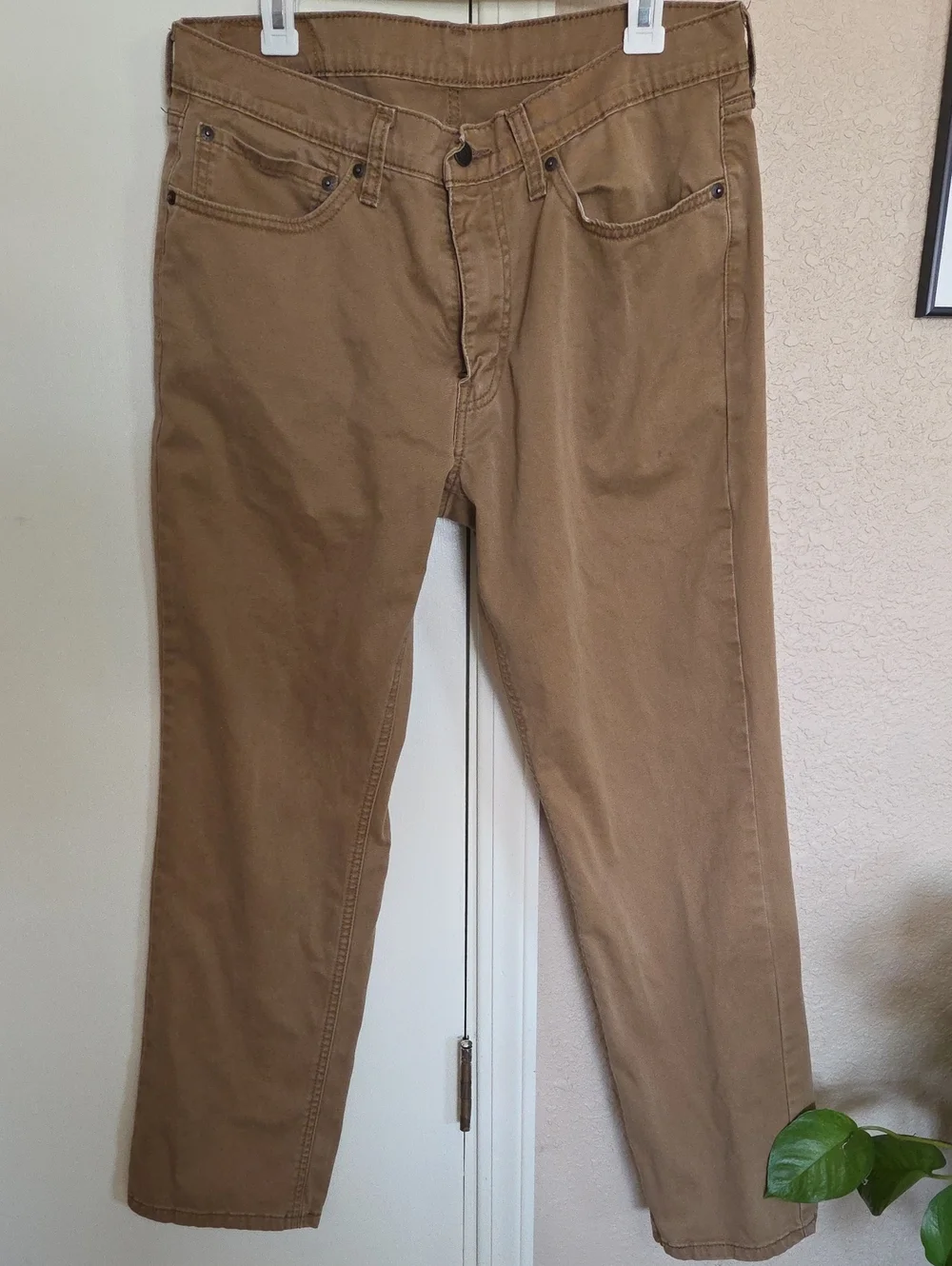 Men's Levi's Slim Straight Jeans in Brown 34 X 32